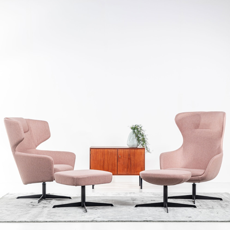 - BuzziQ Upholstered Lounge Chair and Ottoman - Muffle Acoustics Limited