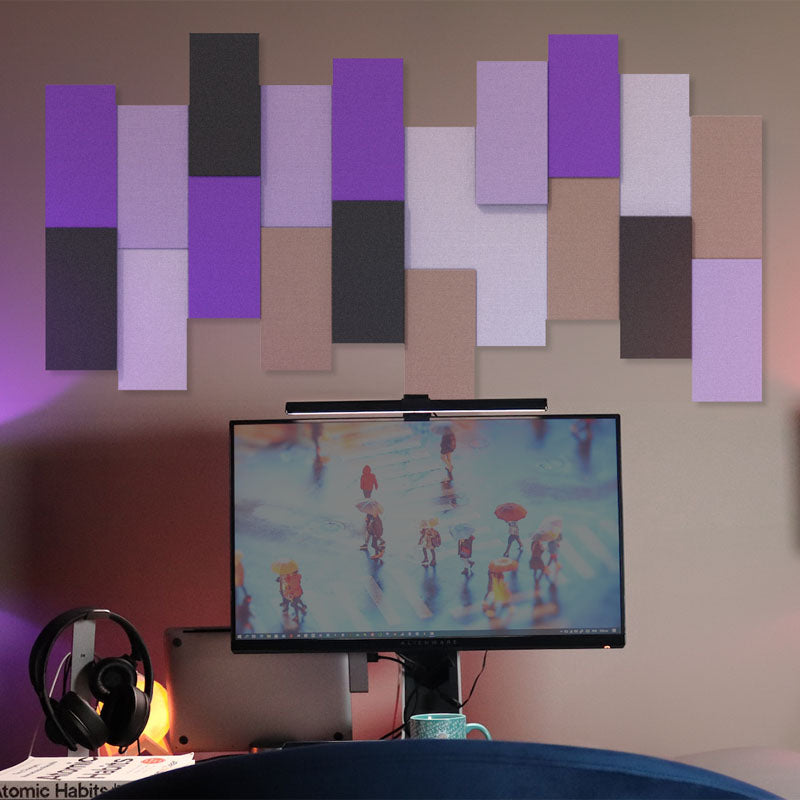 - FLUFFO SOFT SET | Acoustic Wall Panels - Line (Pack of 20) - Muffle Acoustics Limited