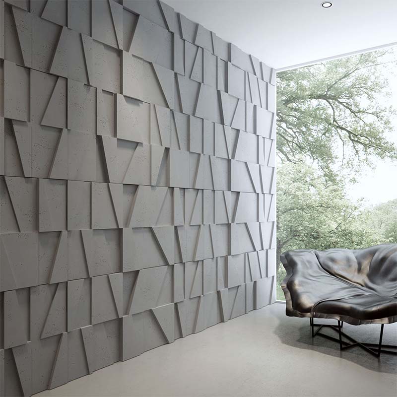 VHCT - VHCT 3D Concrete Wall Panel | Multibookcase - Muffle Acoustics Limited