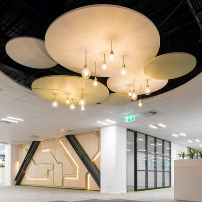 Balsa acústica suspendida Autex Horizon™ - Círculo (paquete de 2)